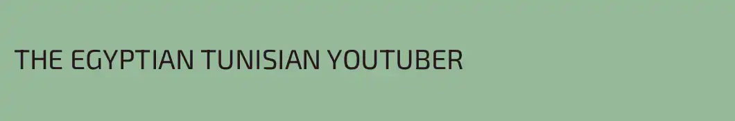 THE EGYPTIAN TUNISIAN YOUTUBER